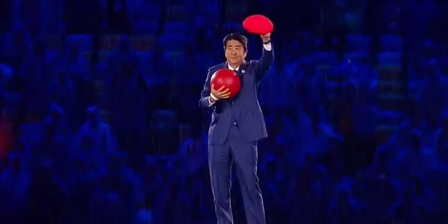 Shinzo Abe Cosplay Sebagai Mario Pada Upacara Penutupan Olimpiade 2016