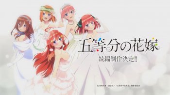 Proyek Sekuel Anime Go-Toubun no Hanayome Diumumkan