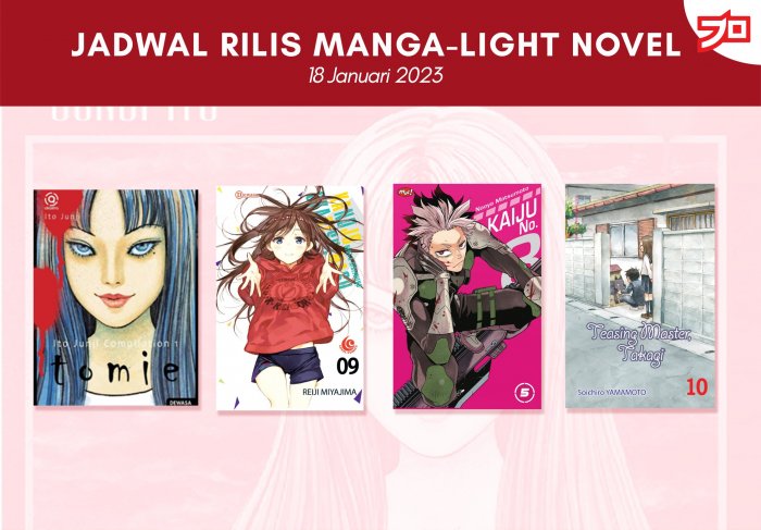 Ini Dia, Jadwal Rilis Manga-Light Novel di Indonesia Minggu Ini! [18 Januari 2023]